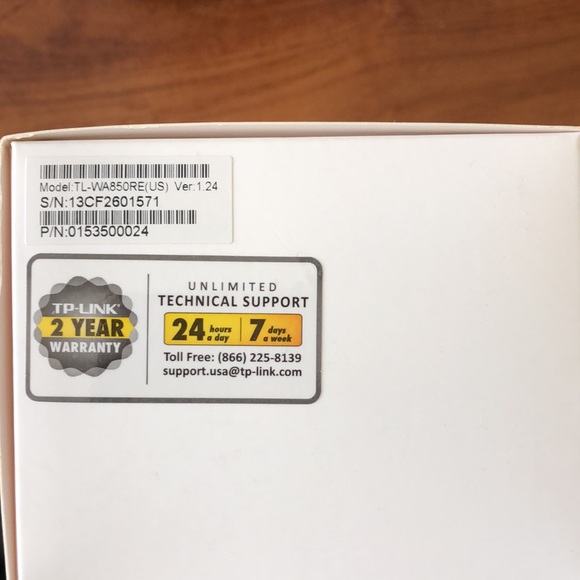 TP-LINK Range Extender 300Mbps Universal WiFi Range extender. Model TL-WA850RE - Picture 9 of 9